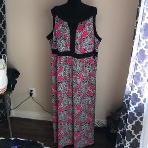 Gorgeous maxi dress with beading and keyhole neck